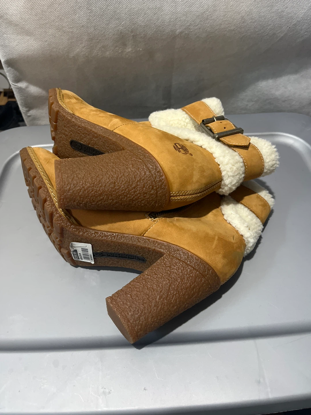 Timberland Women's Tan Suede Shearling Lined Heeled Boots - photo 3