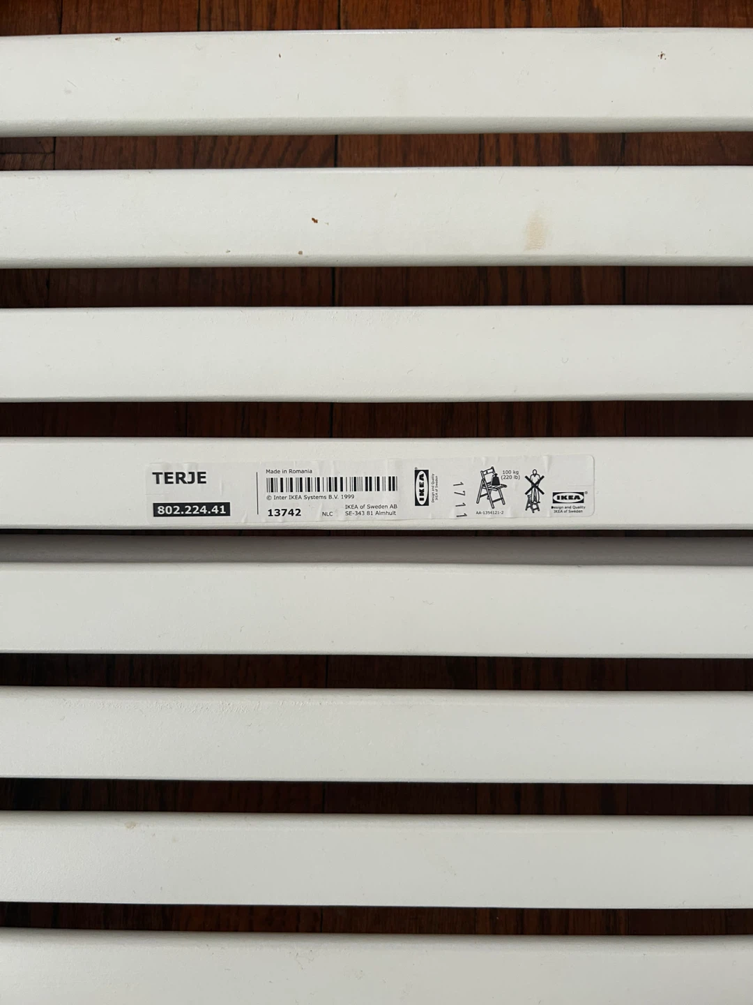 IKEA TERJE Folding Chair - White - photo 2