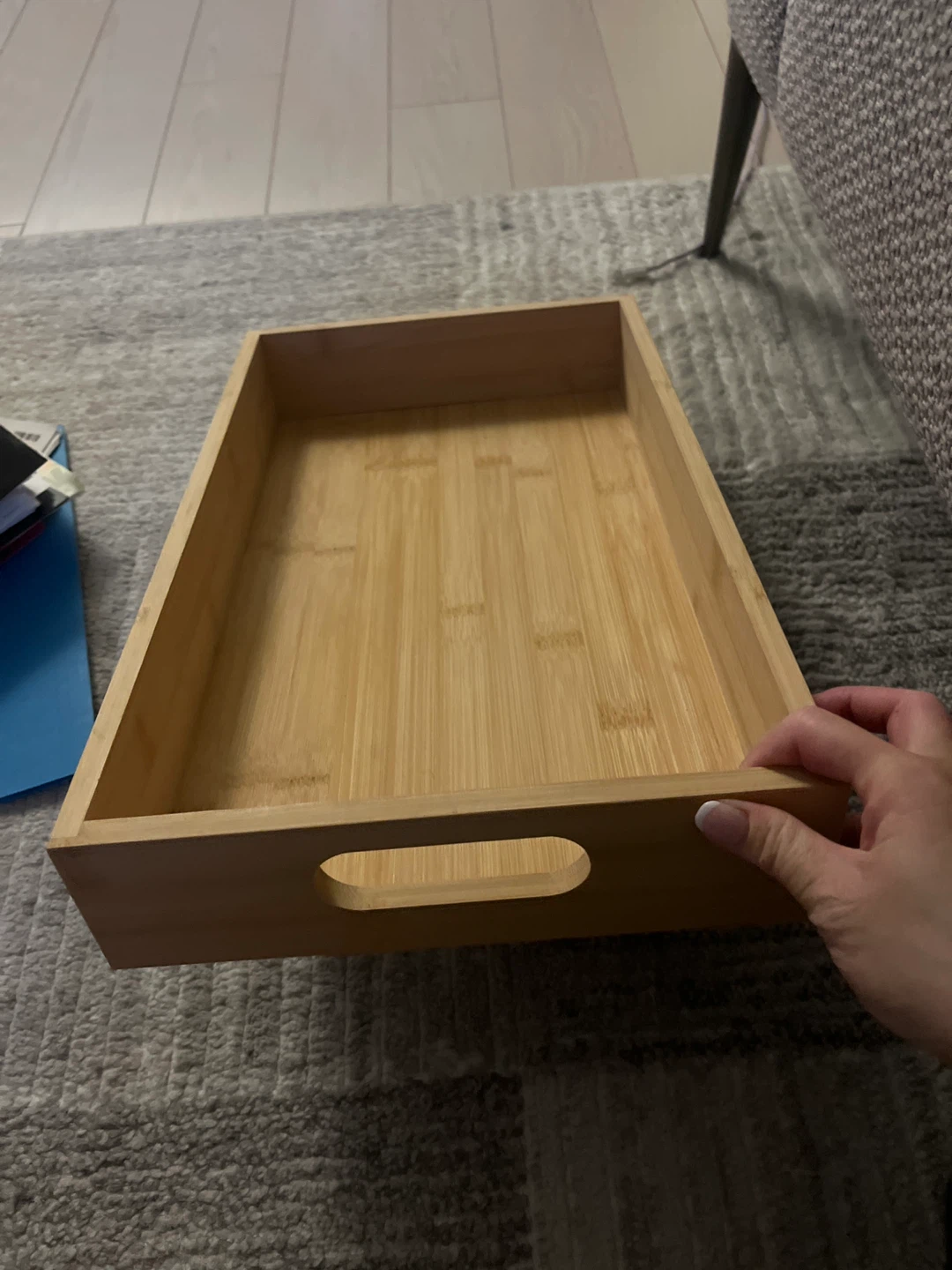 Bamboo Serving Tray with Handles