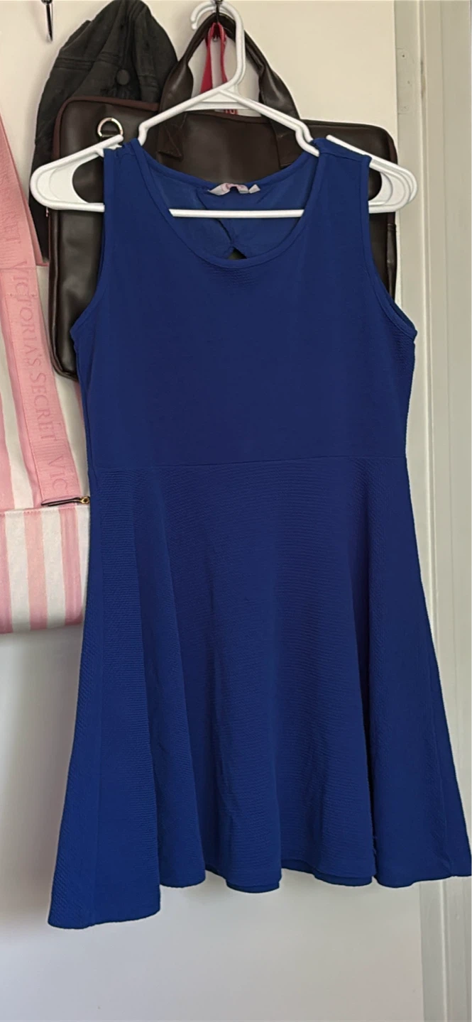 Blue Sleeveless A-Line Dress - photo 2