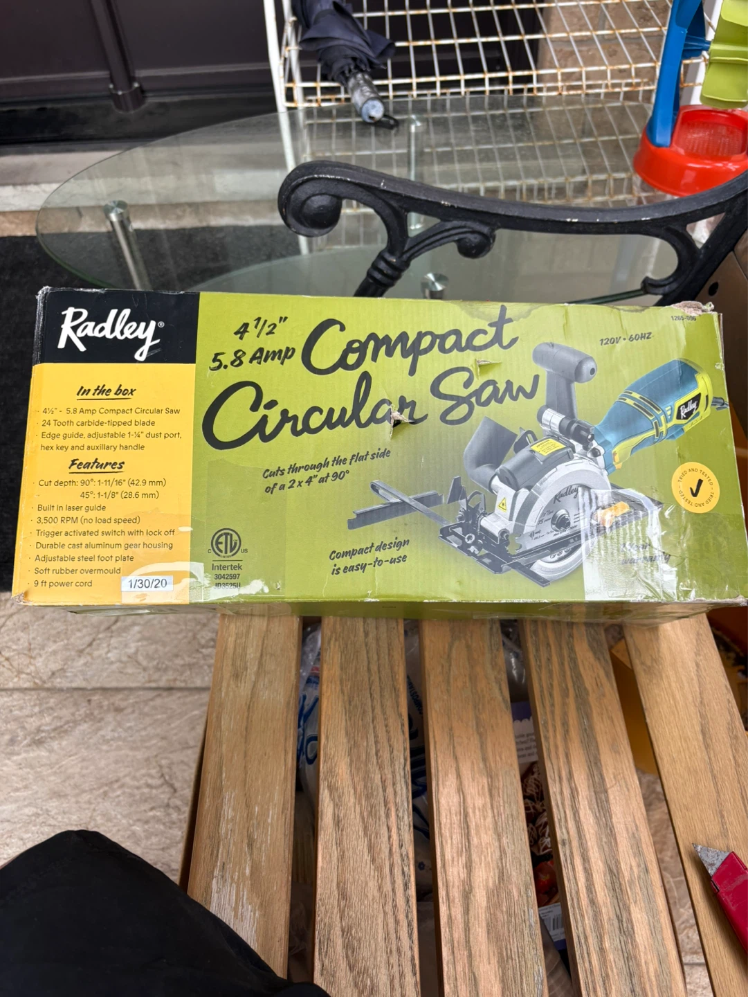 Radley 4 1/2" 5.8 Amp Compact Circular Saw - photo 3