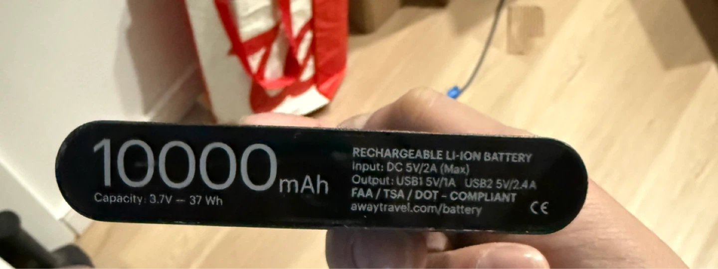 Away 10000mAh Rechargeable Li-Ion Battery Power Bank