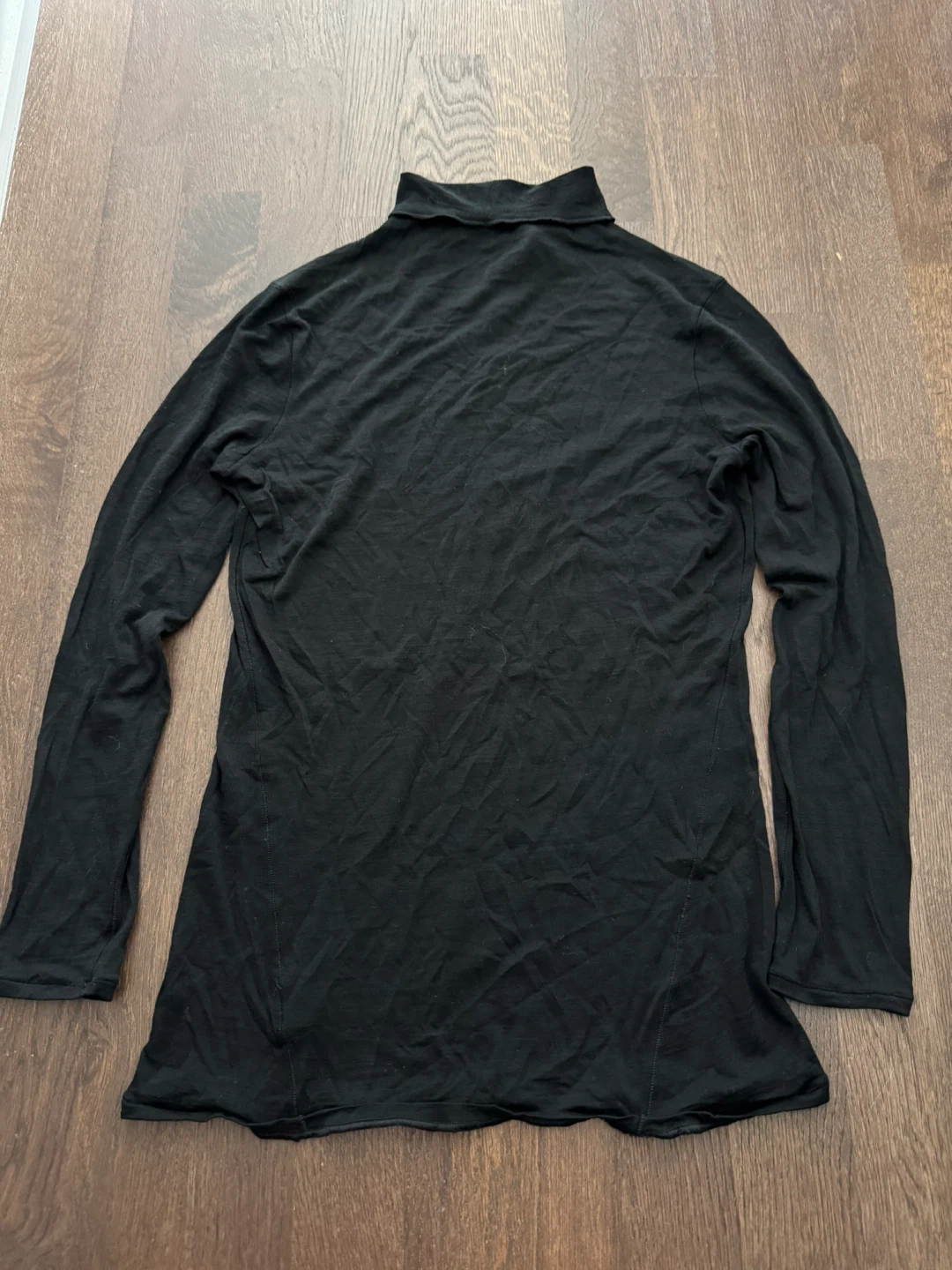 (S) Kit and Ace Black Merino Wool Turtleneck