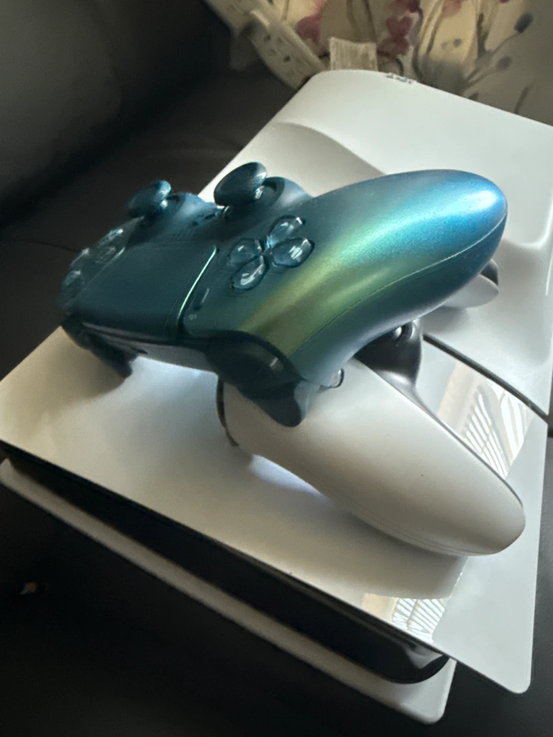 Sony PlayStation 5 Console with Custom "Mermaid" Controller - photo 3