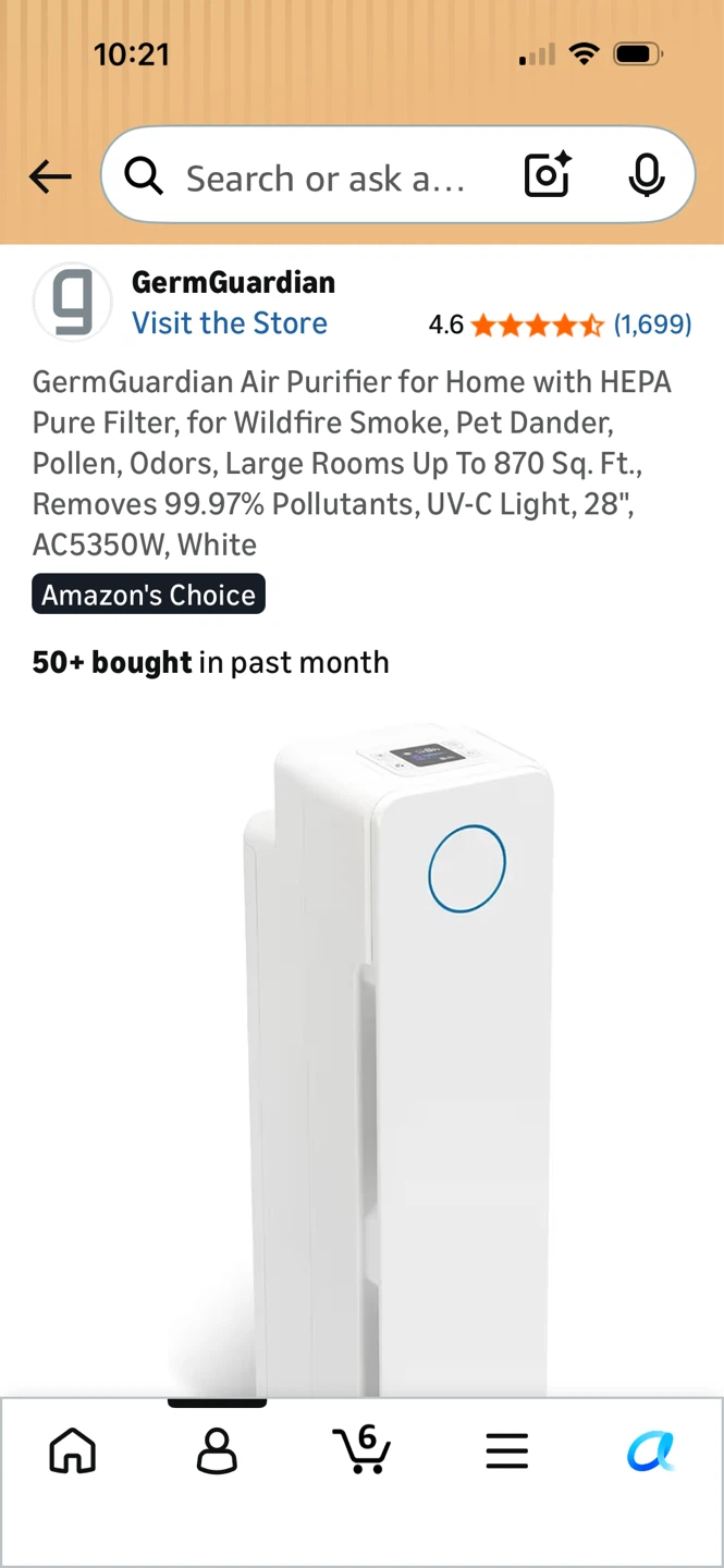 GermGuardian AC5350W Air Purifier - photo 5