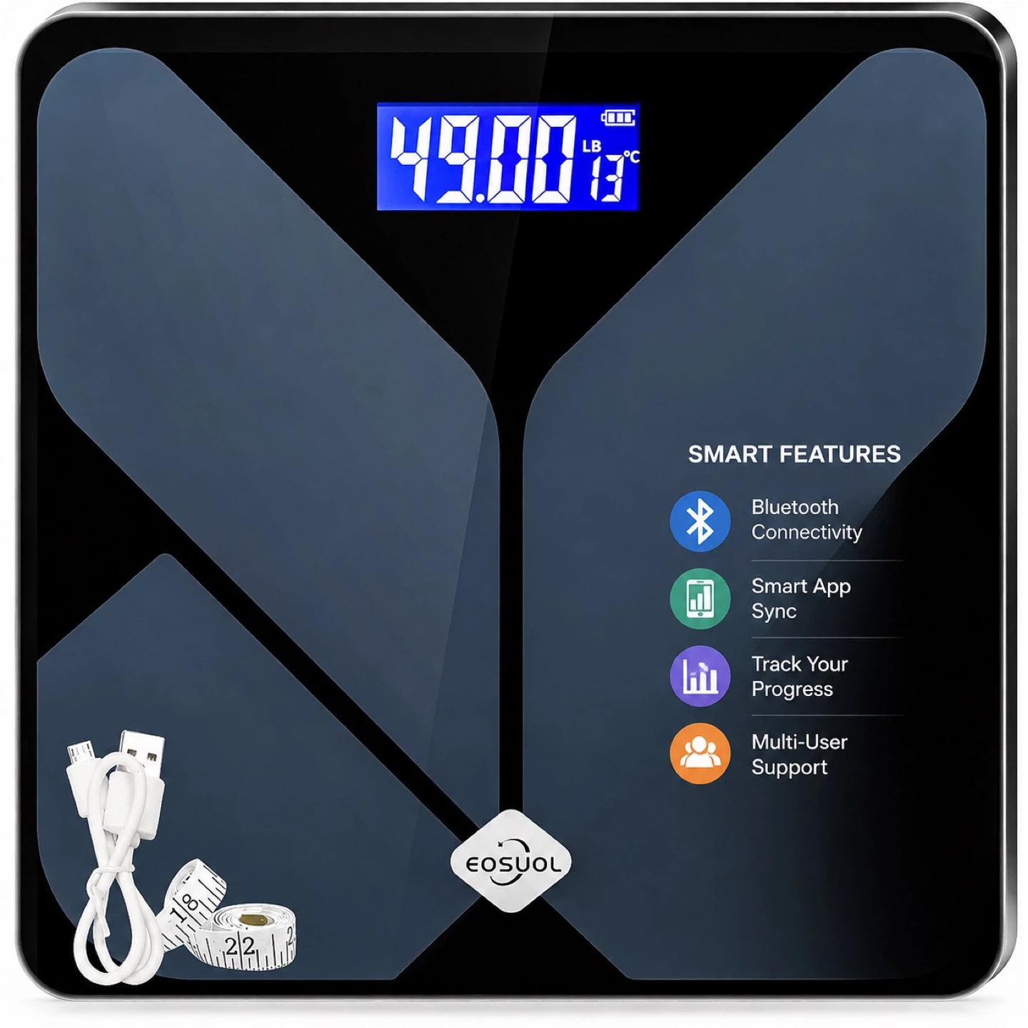 BNIB Smart Digital Body Weight Scale with usb charging