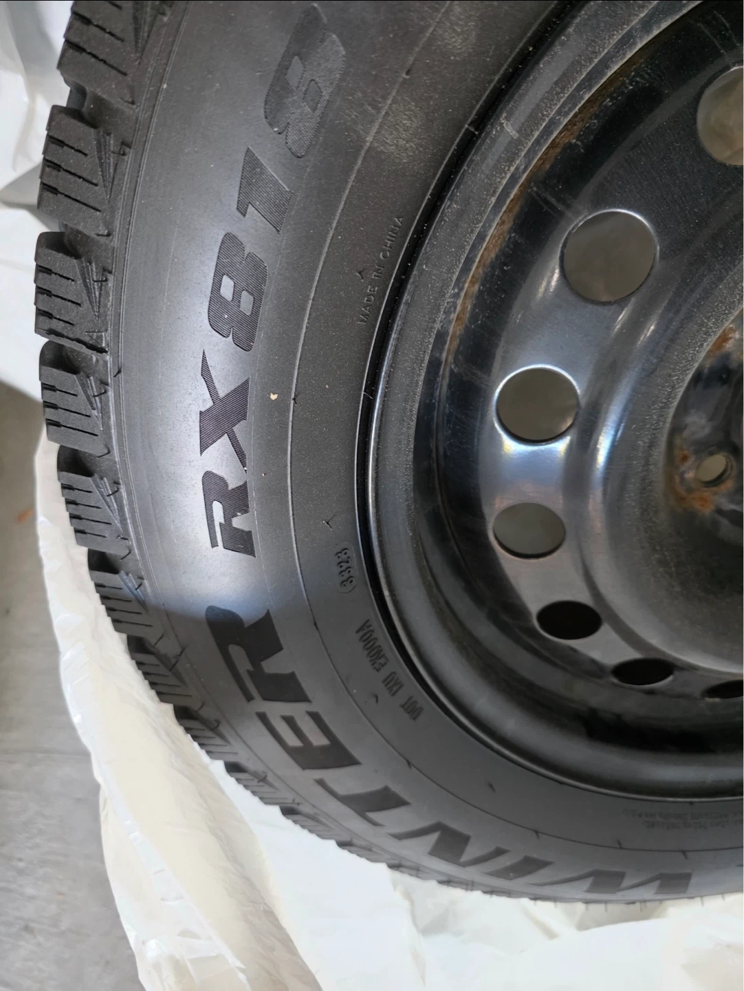A set of 4 winter tires with rims. - photo 2