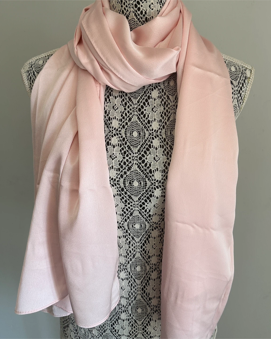 Light Pink Silky  Scarf - New - $10 - East York