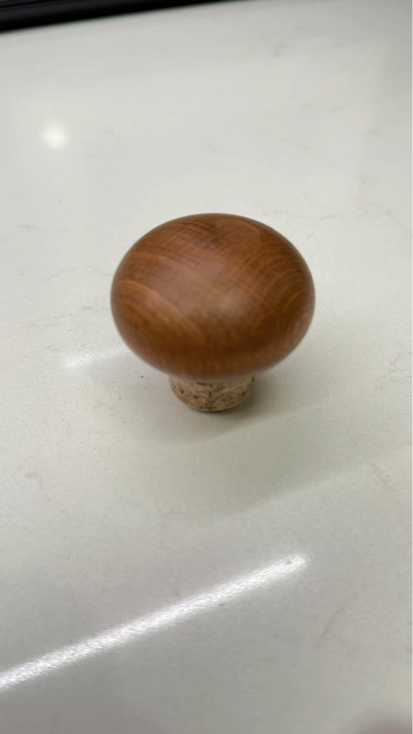 Mushroom shaped wooden wine stopper - photo 4