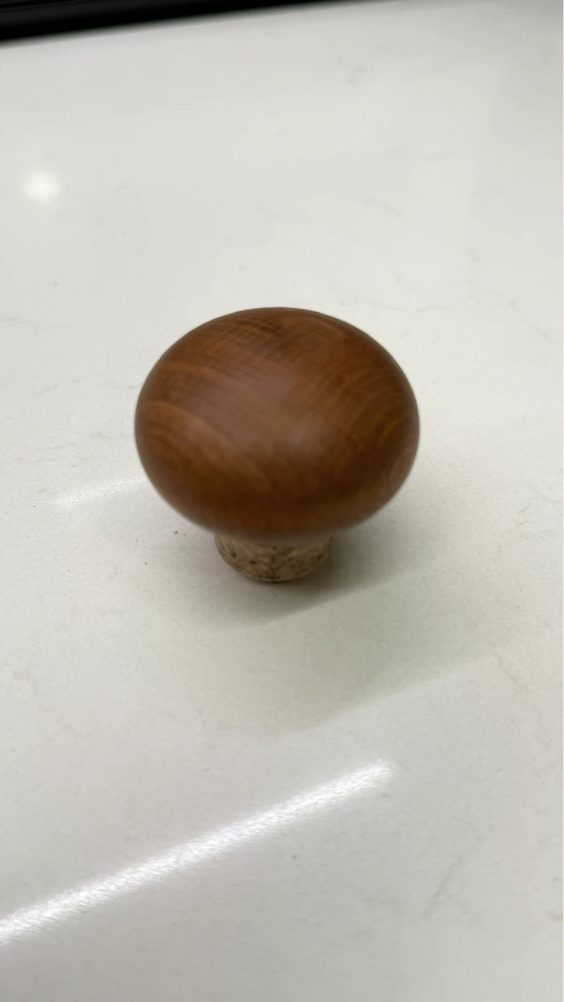 Mushroom shaped wooden wine stopper - photo 2