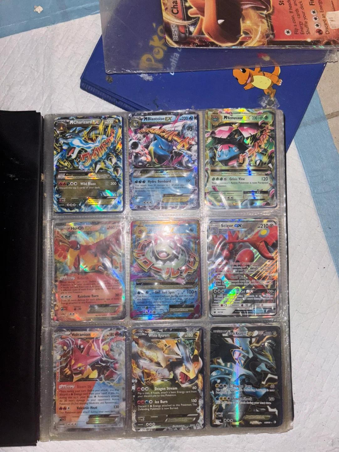Collection of 9 Pokémon EX Trading Cards