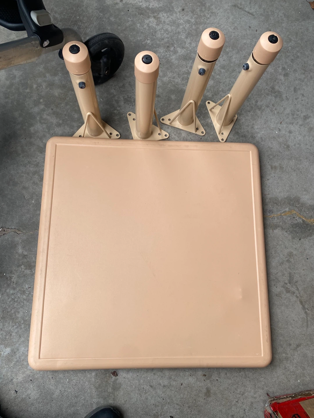 Kids Play Table Top and Legs Set