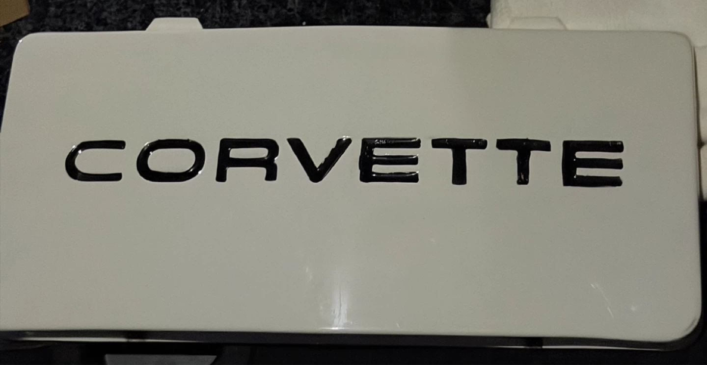 Corvette White Emblem