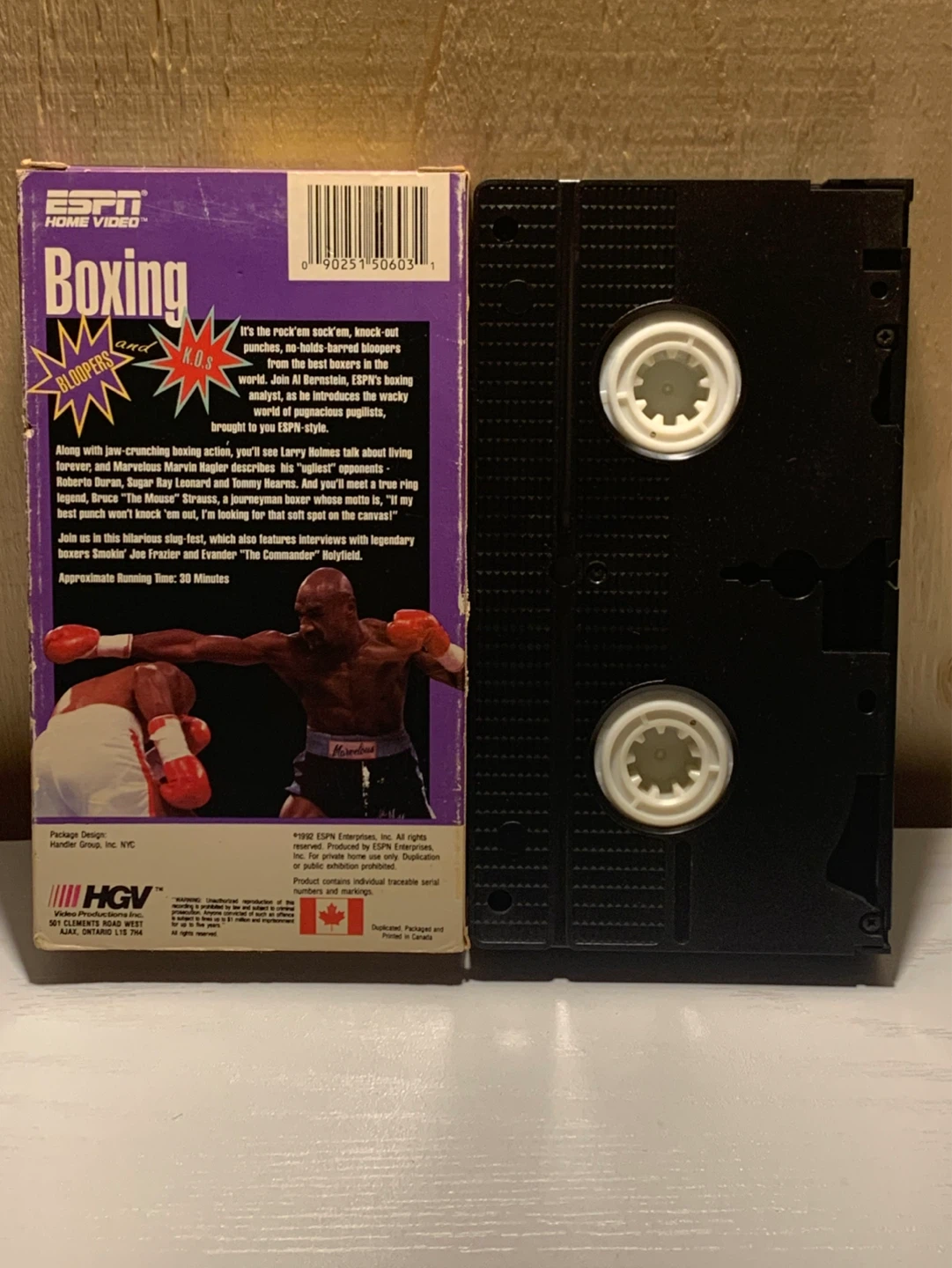 ESPN Home Video Boxing Bloopers and K.O.s VHS Tape - photo 2