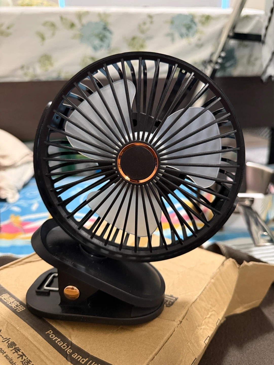 Portable Clip-On Fan with LED Light