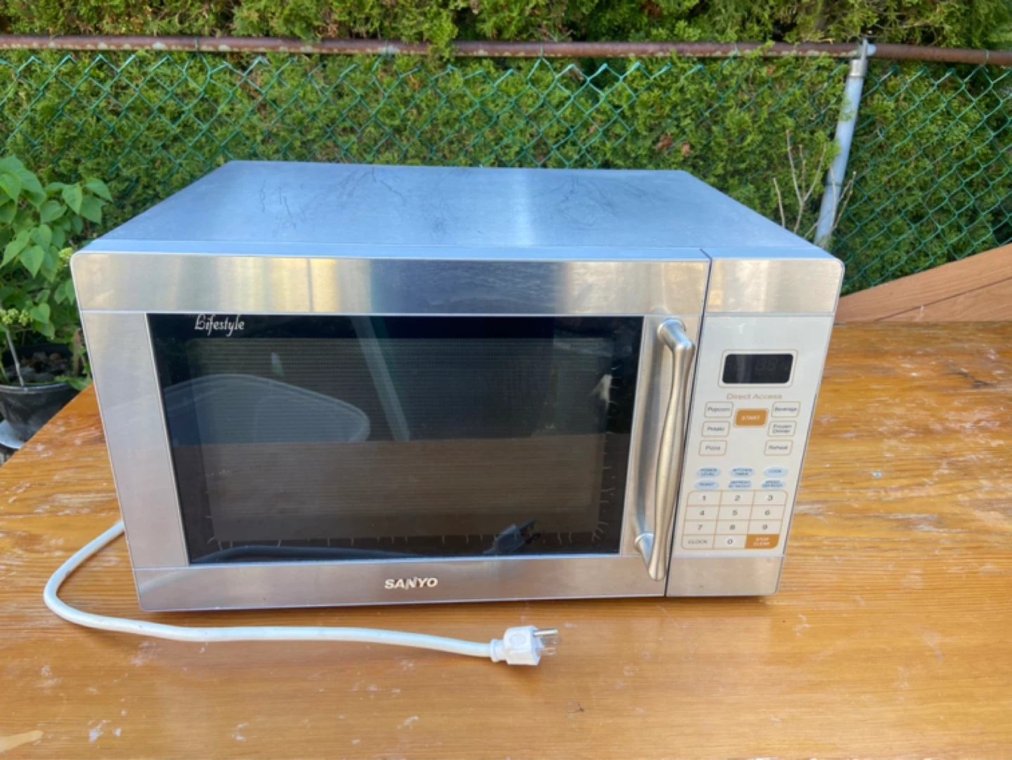 Sanyo Stainless Steel Microwave