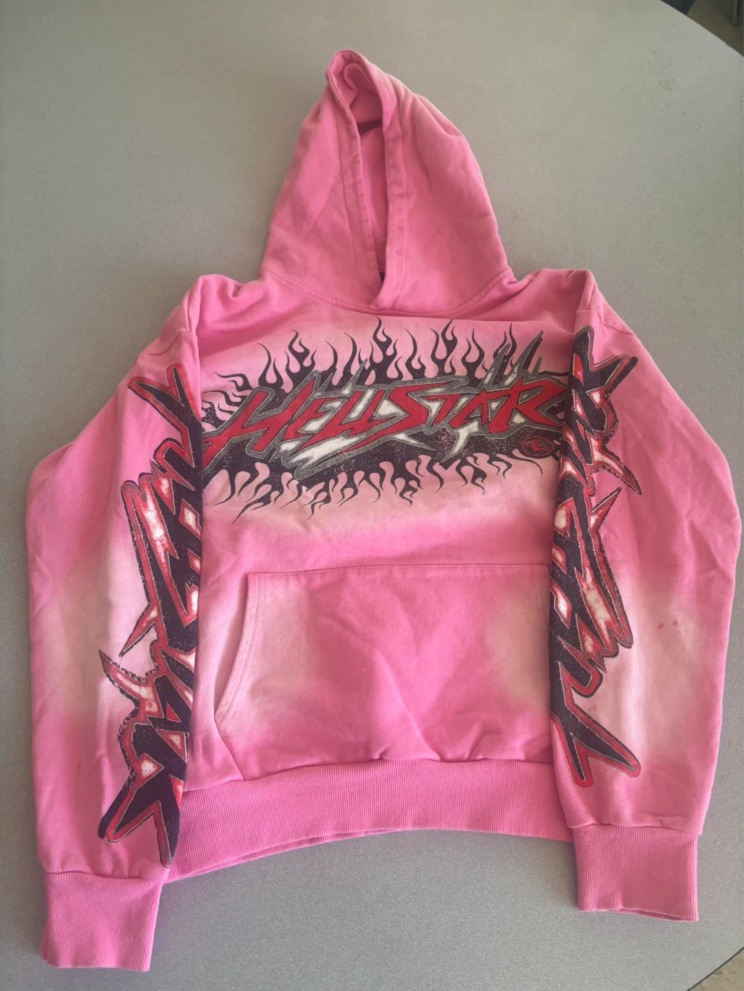 Hellstar Pink Graphic Hoodie