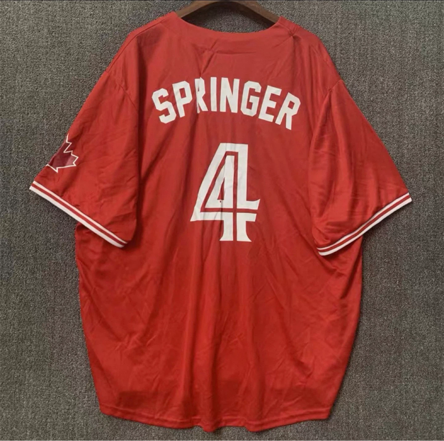 Toronto Blue Jays George Springer #4 Baseball Jersey - photo 4