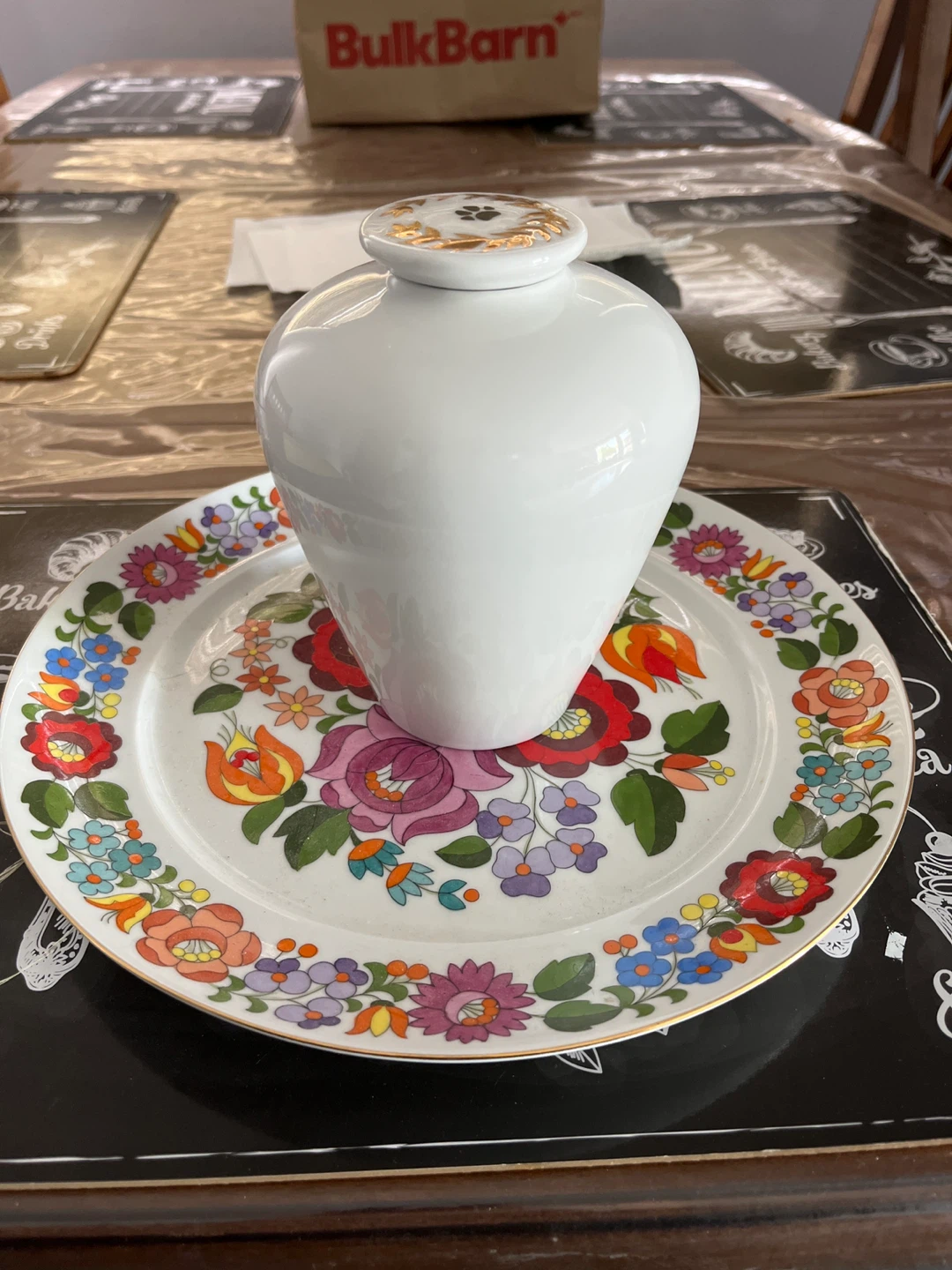 Dog urn and Plate Set - photo 2