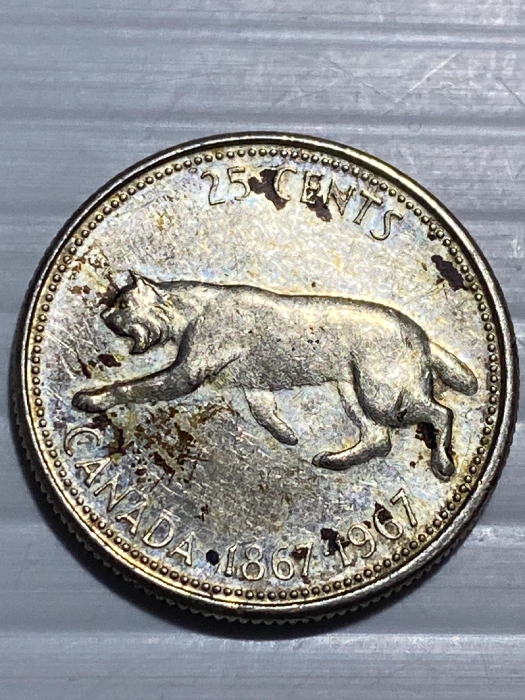 1967 Canada 25 Cents Coin