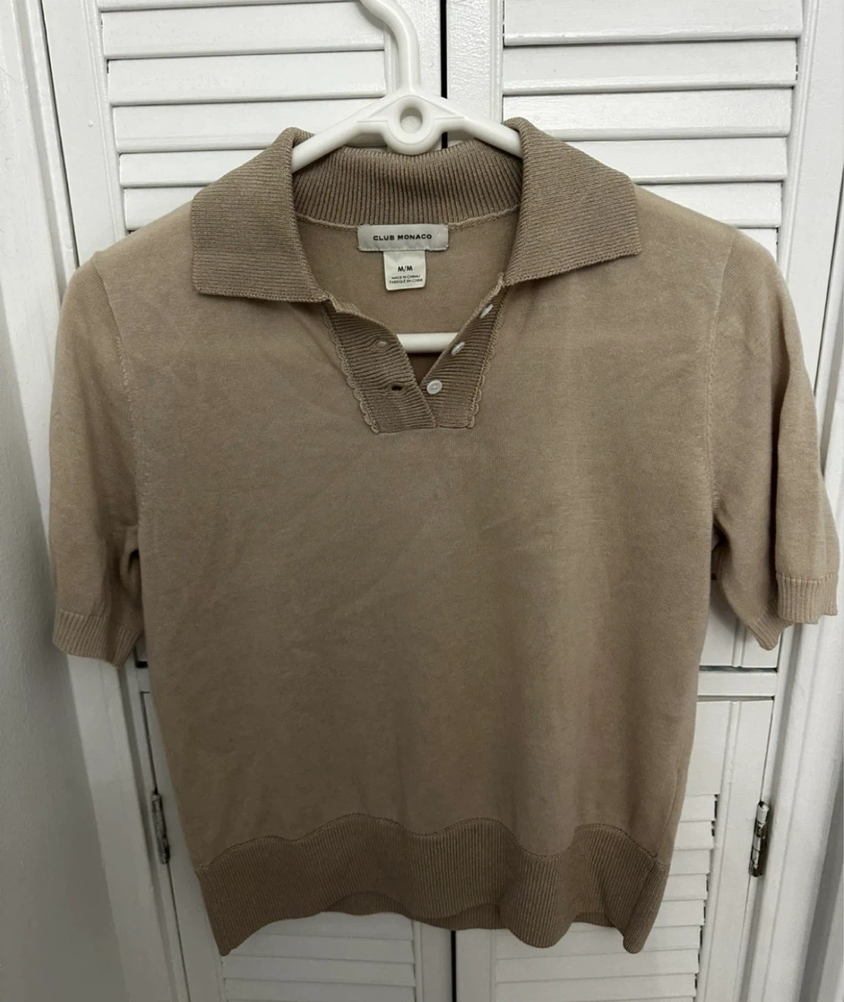 Club Monaco Short Sleeve Collared Sweater - M/M
