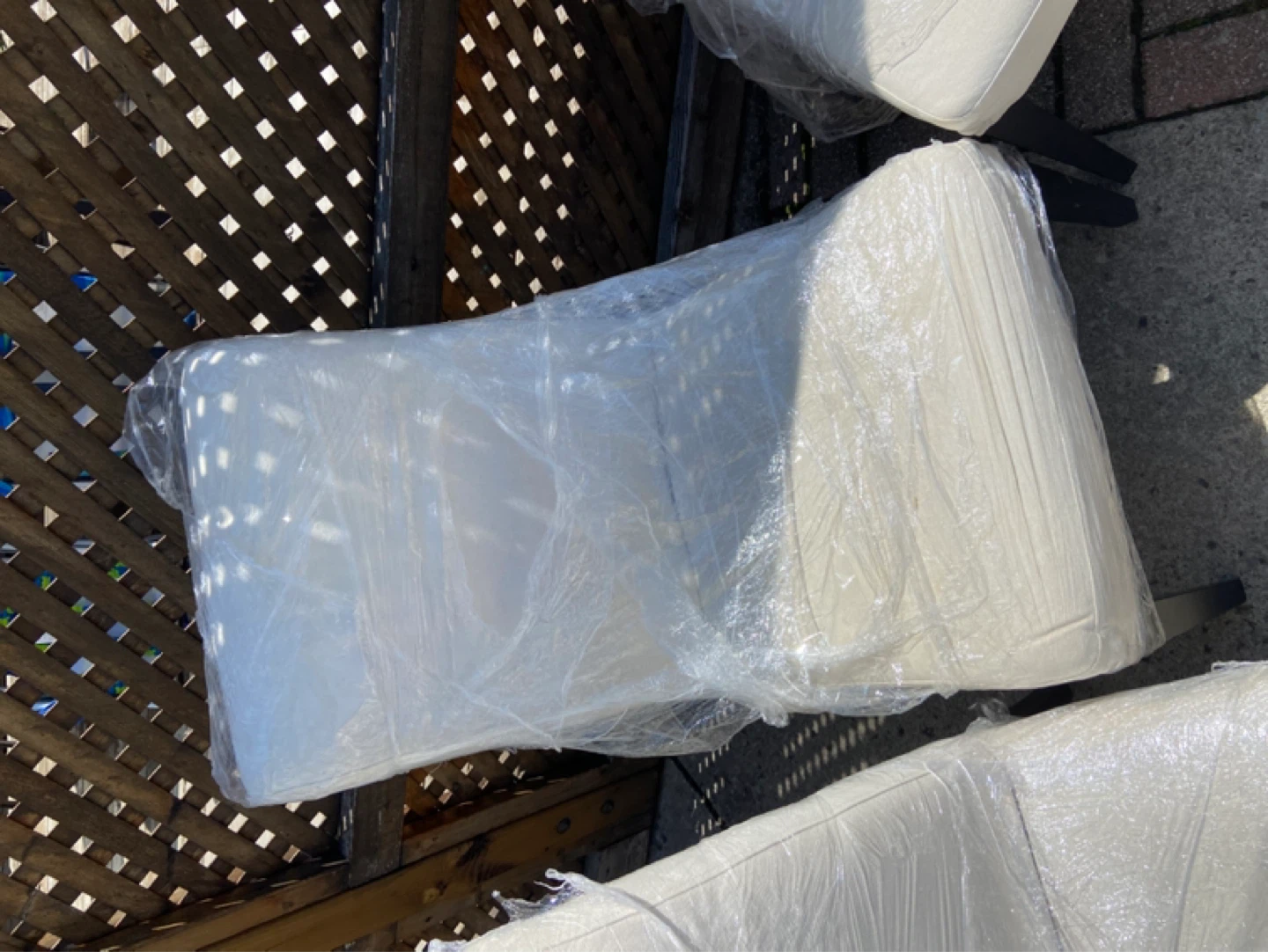 4 White Outdoor Chair Cushions (Set of 4) - photo 3