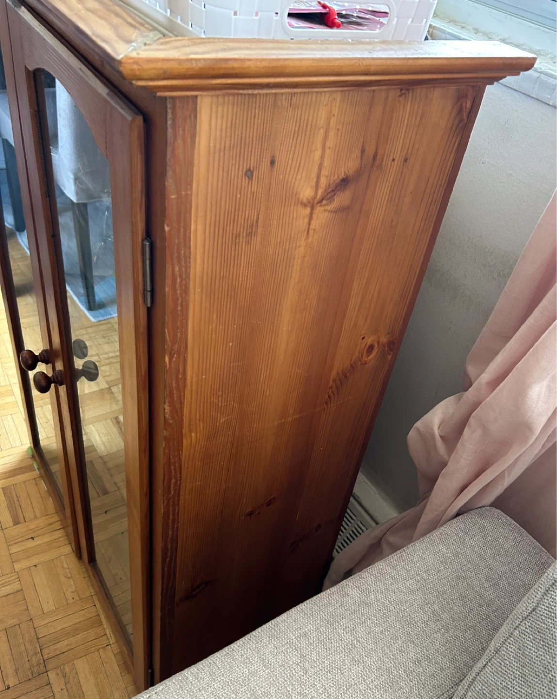 Wooden Cabinet with Glass Doors - photo 2