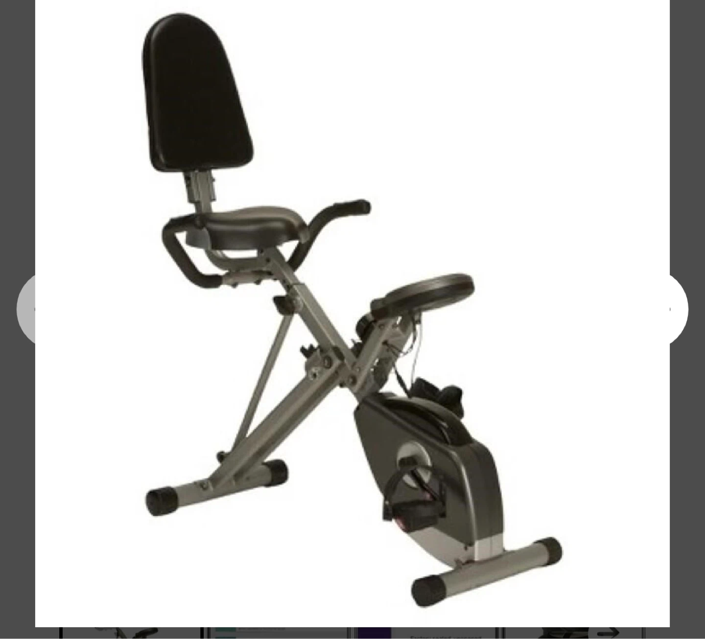 Exerpeutic Semi Recumbent Exercise Bike cycle