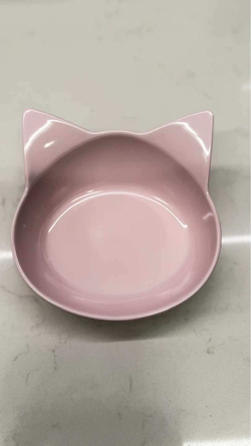 Pink Cat Ear Pet Bowl
