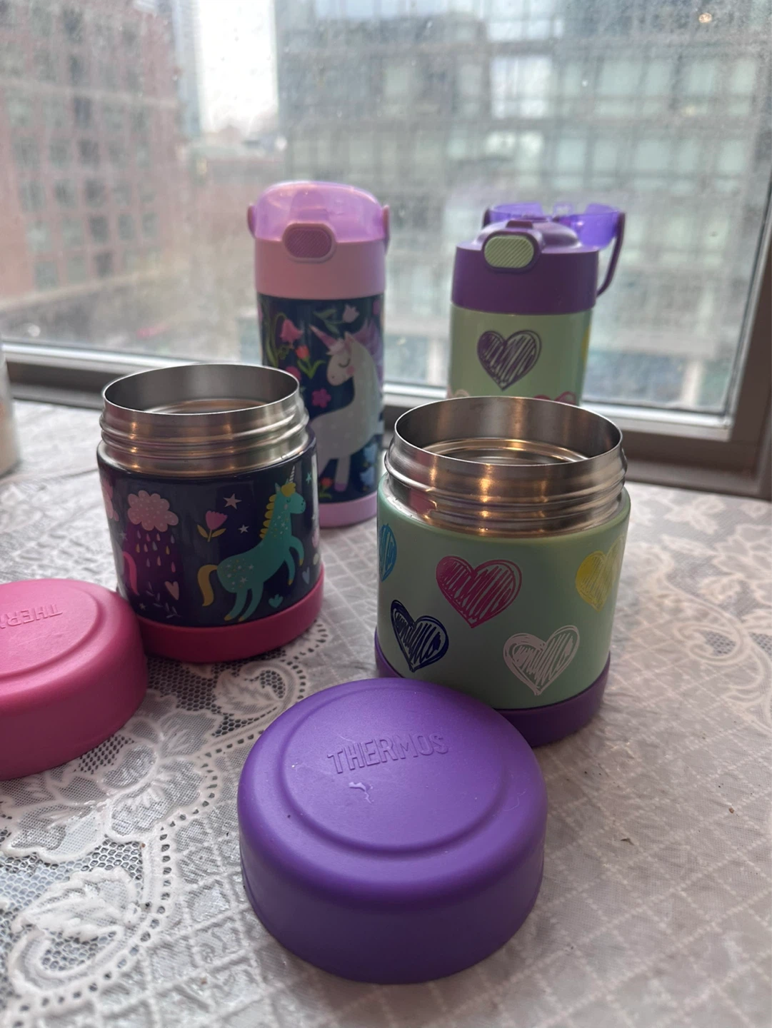 Thermos Kids Unicorn Food Jars and Water Bottles Set - photo 2