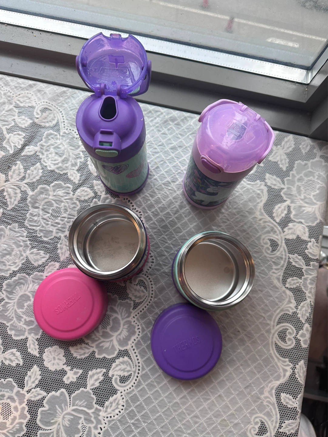 Thermos Kids Unicorn Food Jars and Water Bottles Set - photo 3