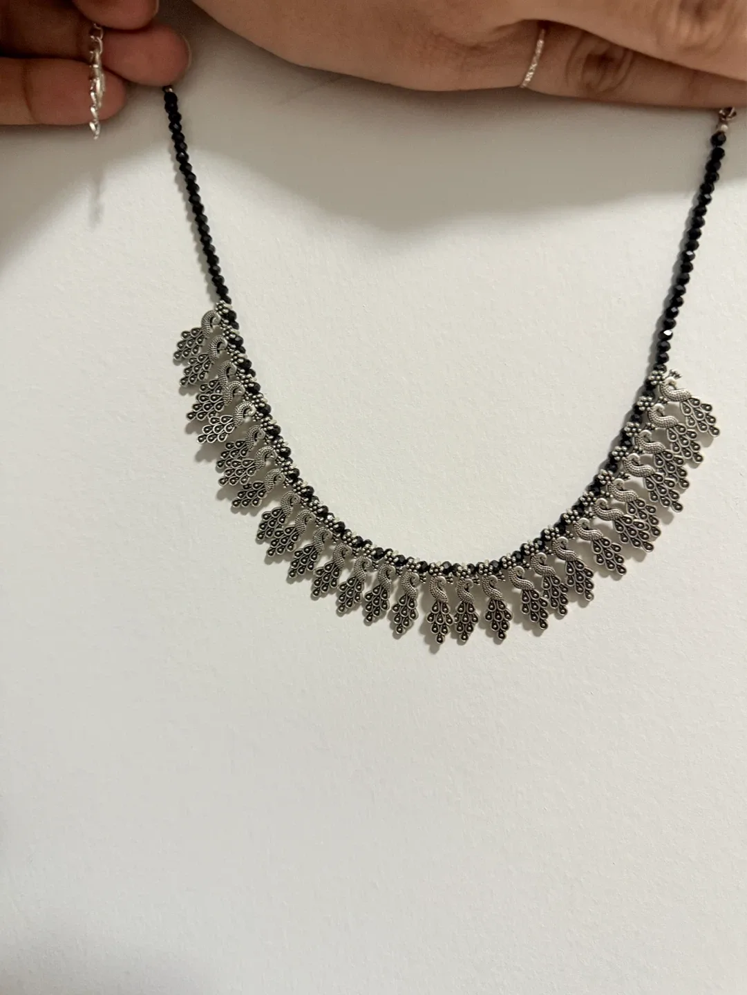 Boho Silver-Tone Peacock Earrings & Necklaces Set - photo 4