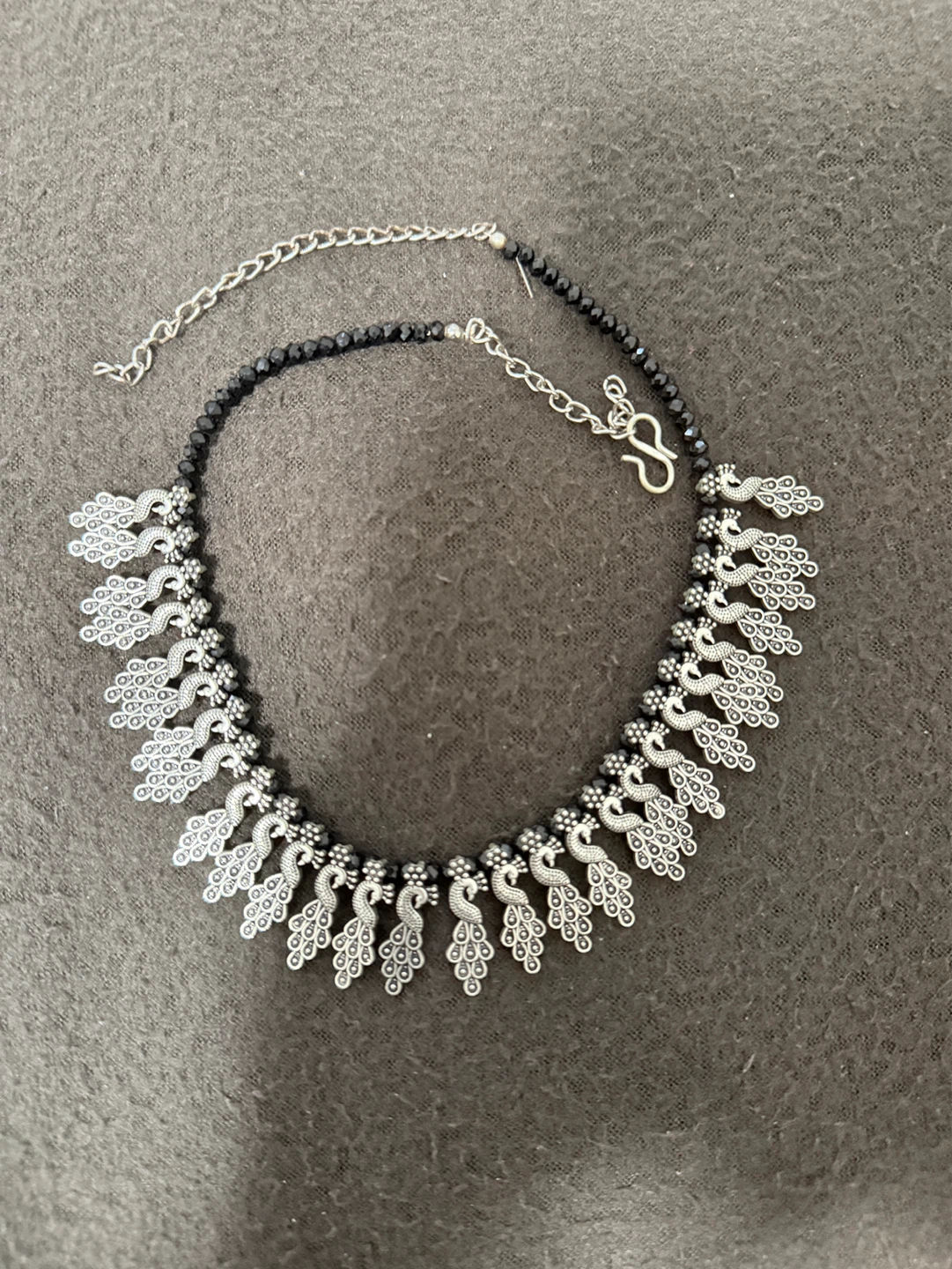 Boho Silver-Tone Peacock Earrings & Necklaces Set - photo 3