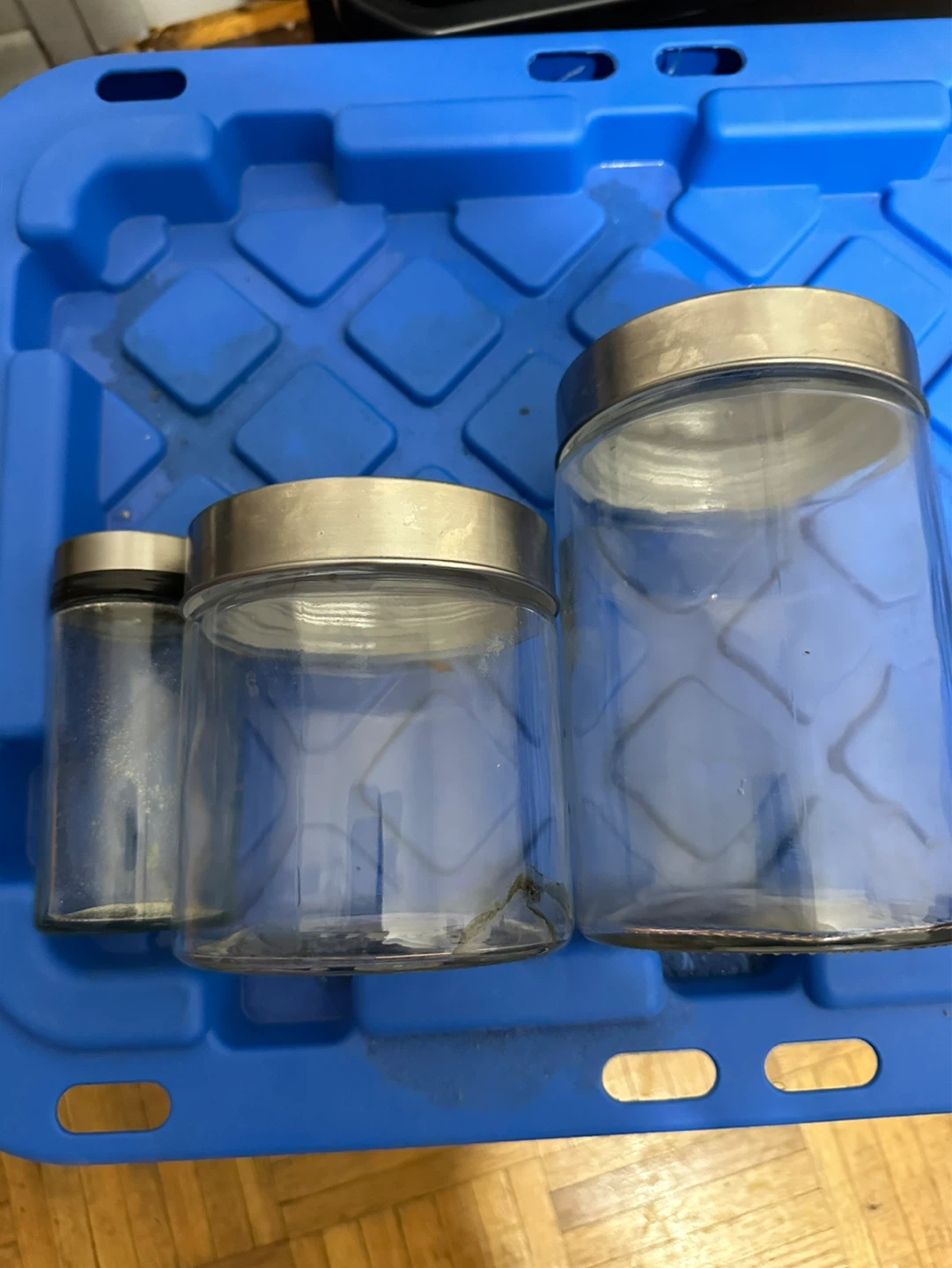 Set of 3 Glass Jars with Metal Lids - photo 2