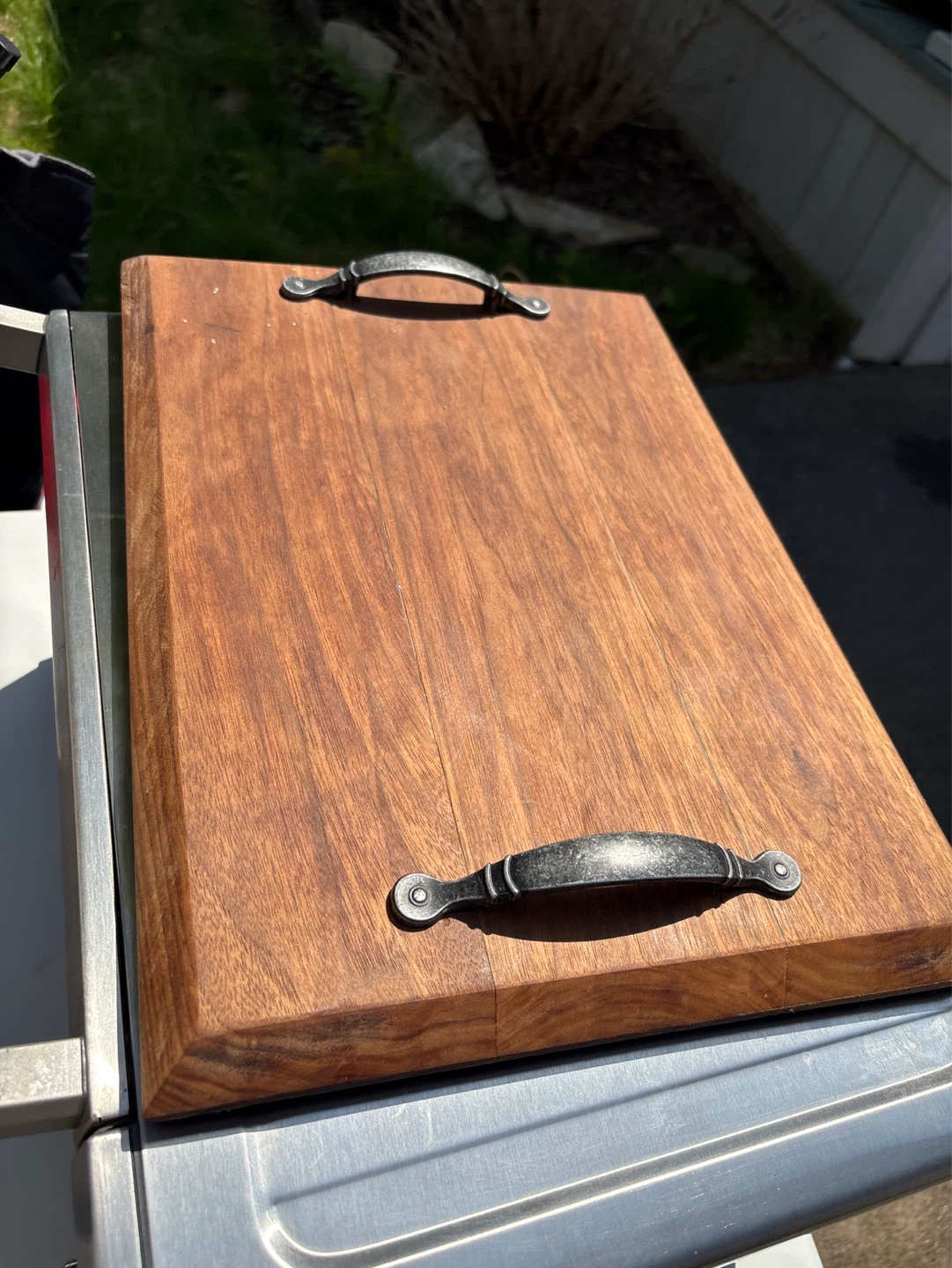 Wooden Serving Tray with Handles