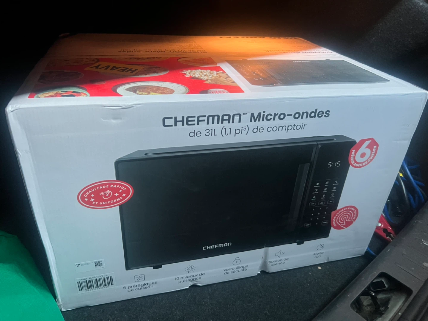 CHEFMAN Countertop 31L (1.1 Cu. Ft.) Microwave