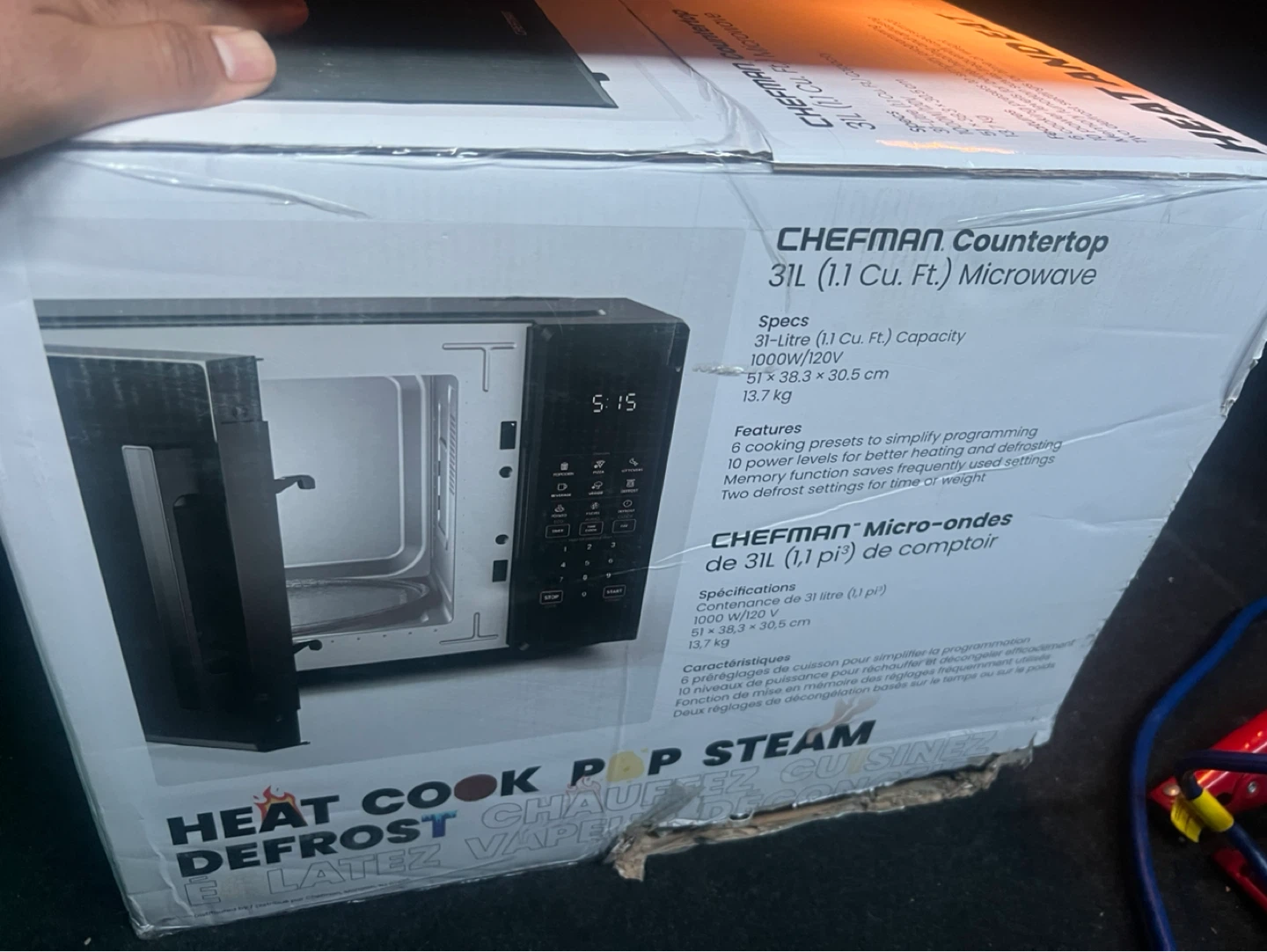 CHEFMAN Countertop 31L (1.1 Cu. Ft.) Microwave - photo 2