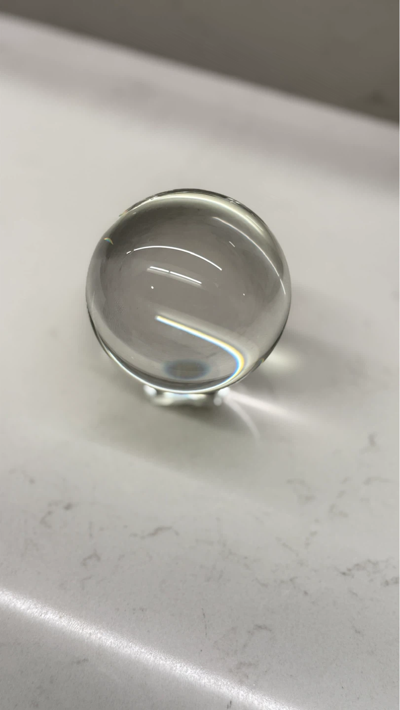 Crystal sphere for elevated décor or creative projects