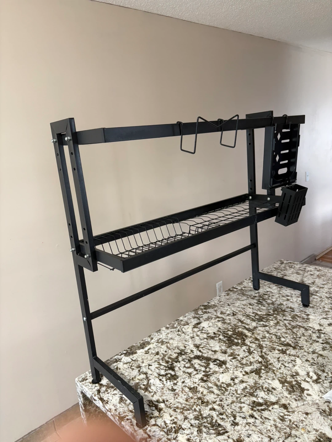 Black Metal Over-the-Sink Dish Drying Rack - photo 5