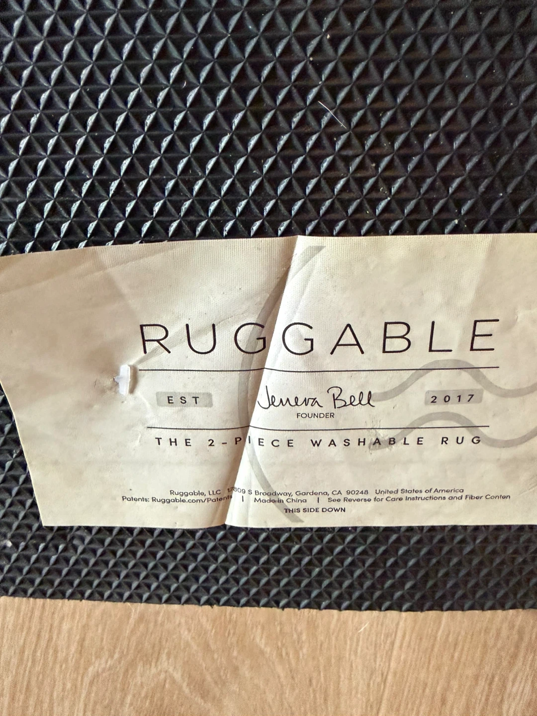 Ruggable area rug with overlay and underlay pad 10 x 8 feet - photo 4