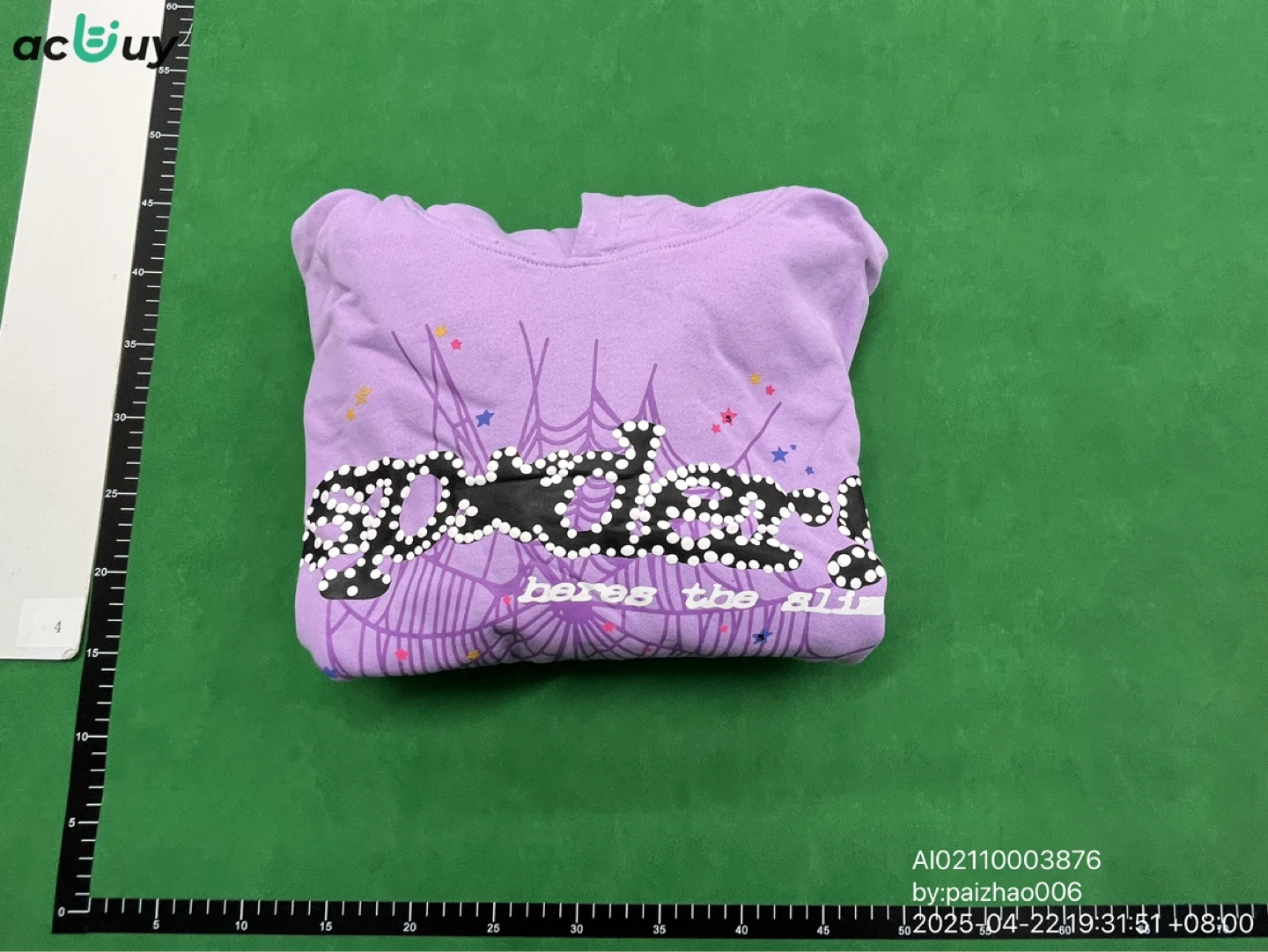 Sp5der Açai Hoodie Size-S - photo 2