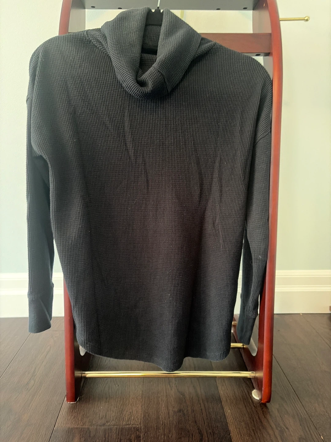 Black Thermal Turtleneck Sweater