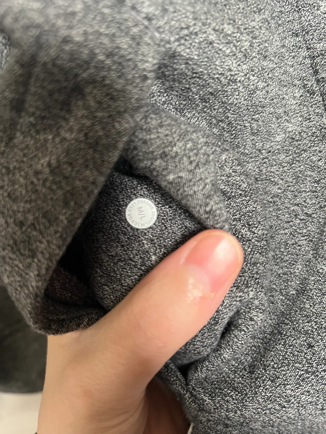 Lululemon Grey Cropped Zip-Up Hoodie size M/L - photo 3