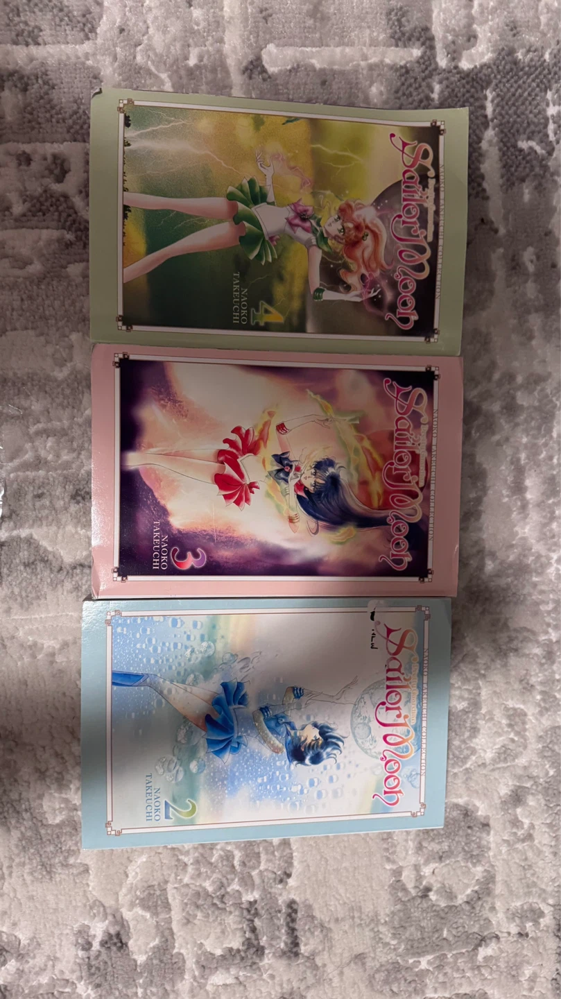 Sailor Moon Manga Volumes 2, 3, and 4