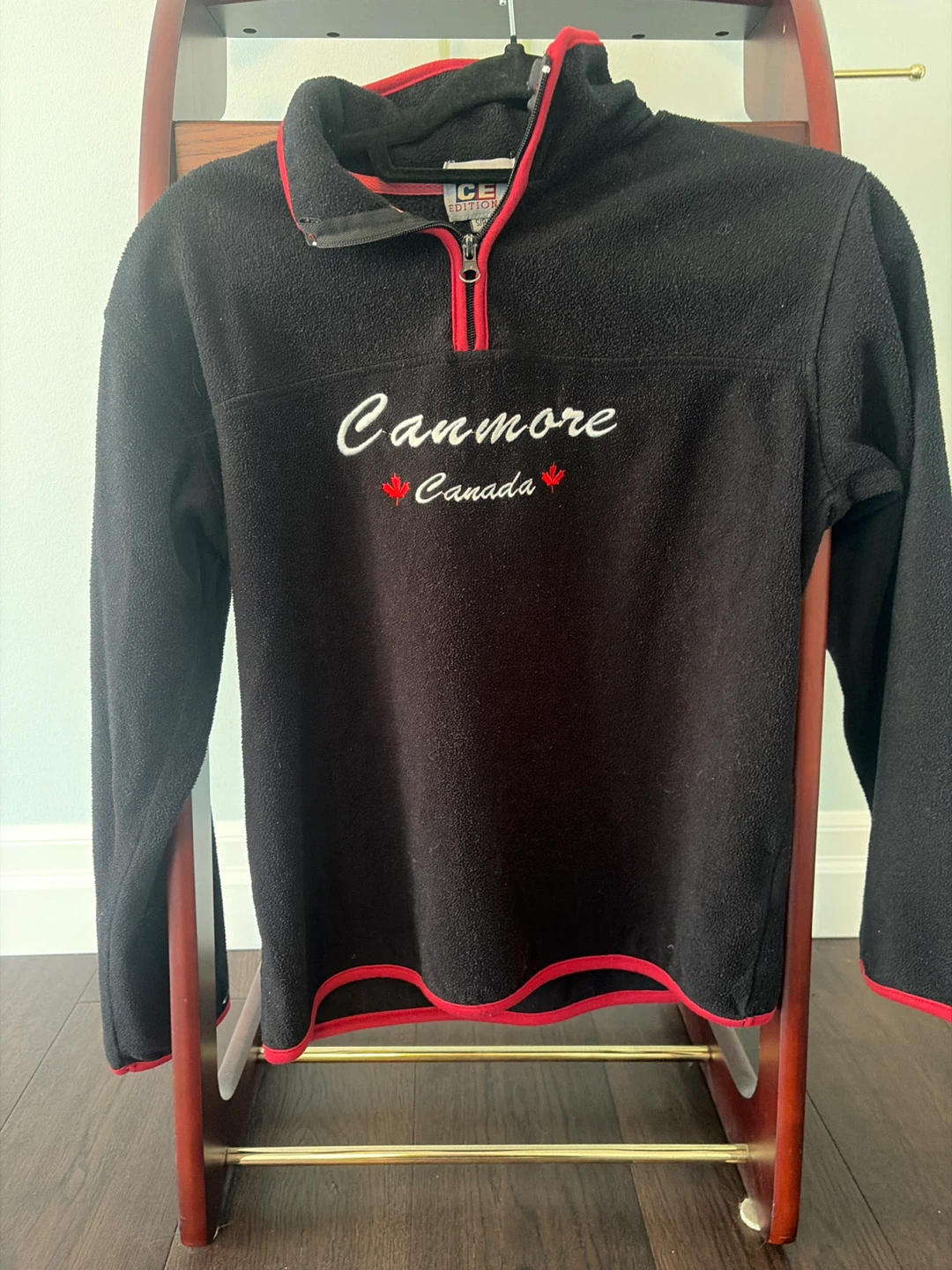 Black Canmore Canada Fleece 1/4 Zip