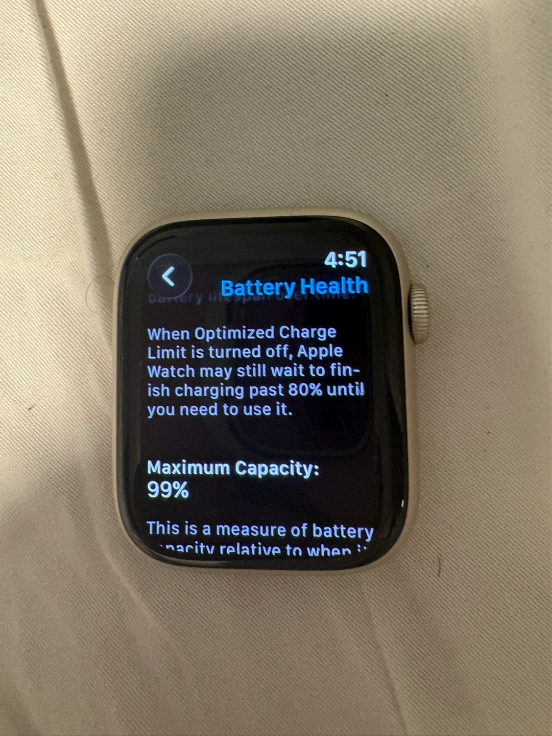 Apple Watch Series 9 45mm Starlight Aluminium GPS