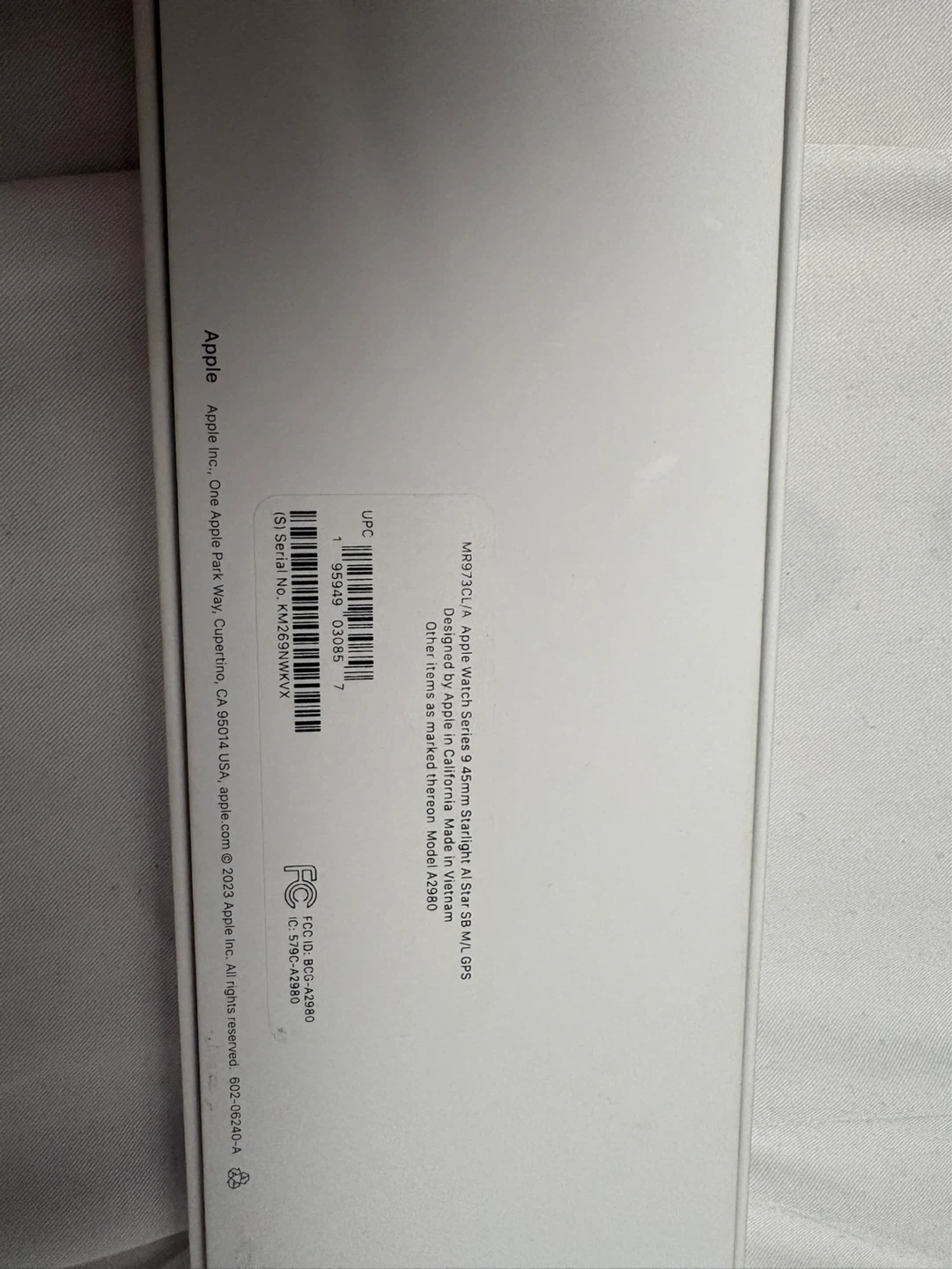 Apple Watch Series 9 45mm Starlight Aluminium GPS - photo 5