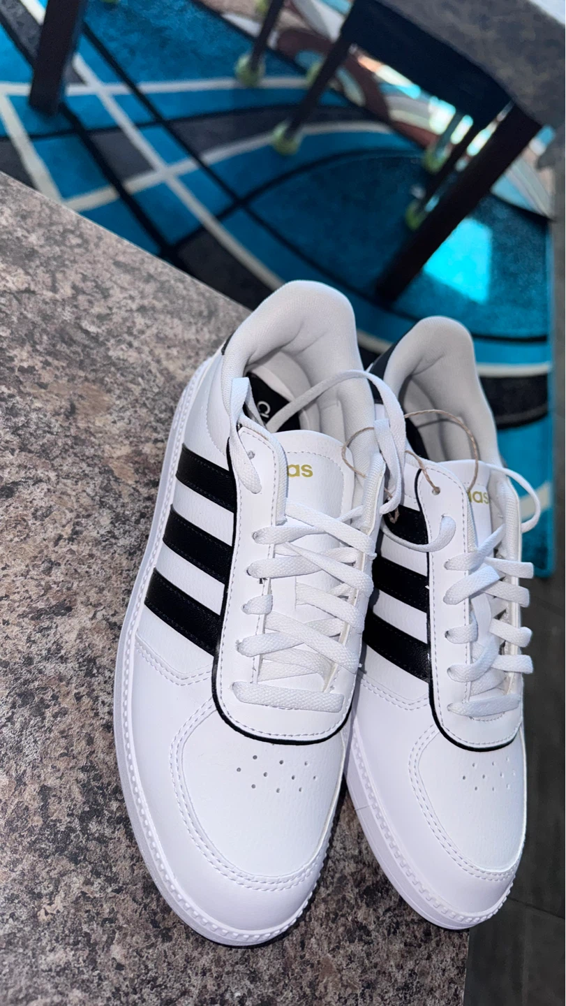 Adidas women White & Black Court Sneakers - photo 3