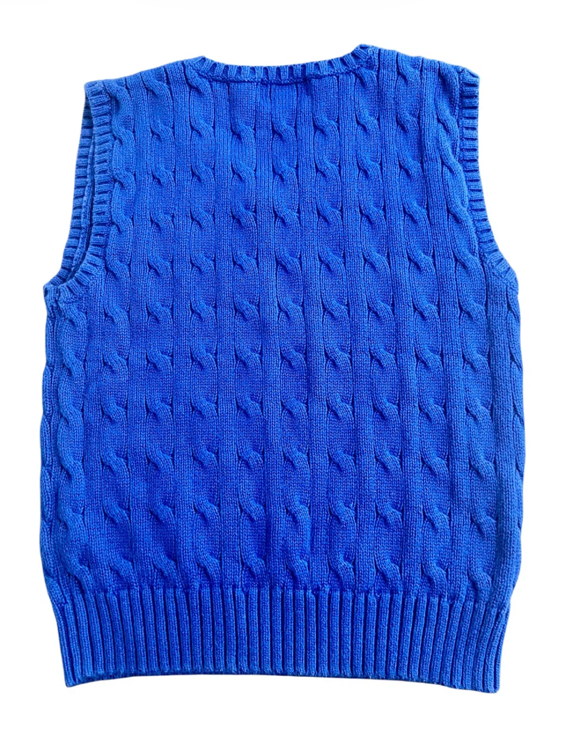 Polo Ralph Lauren Boys Cable Knit Sweater Vest – Size 6 💙 - photo 5