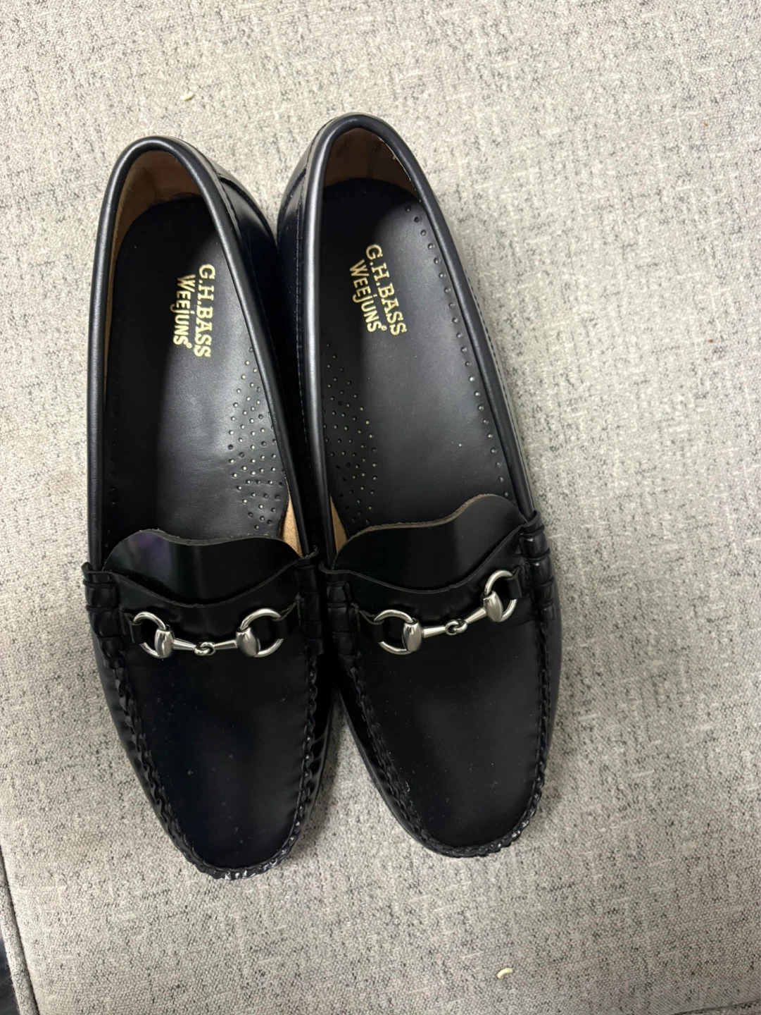 G.H. Bass Weejuns Black Leather Loafers Size 11 - photo 4